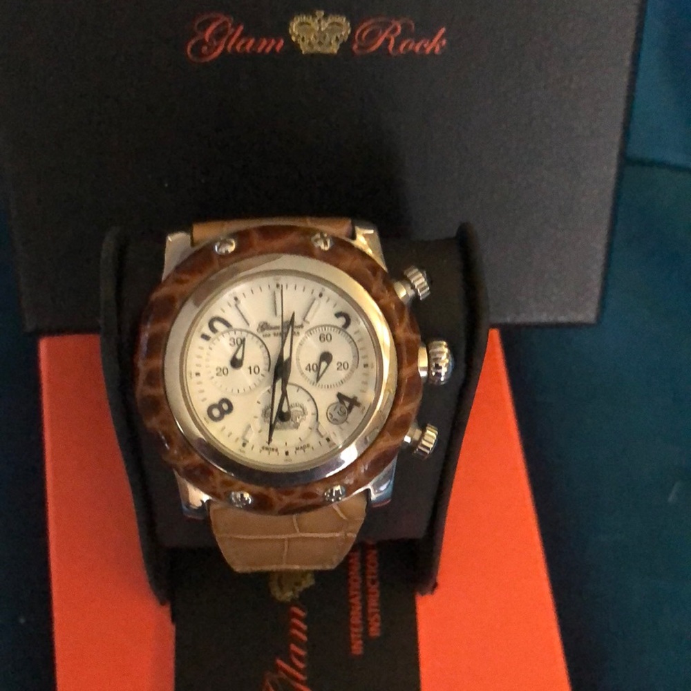 Designer, glam rock, manufactured in Switzerland,